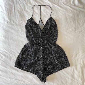 ARITZIA polka dot romper XS